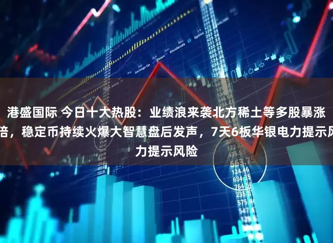 港盛国际 今日十大热股：业绩浪来袭北方稀土等多股暴涨10倍，稳定币持续火爆大智慧盘后发声，7天6板华银电力提示风险