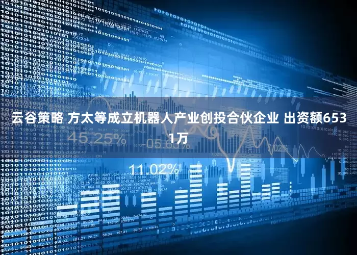 云谷策略 方太等成立机器人产业创投合伙企业 出资额6531万